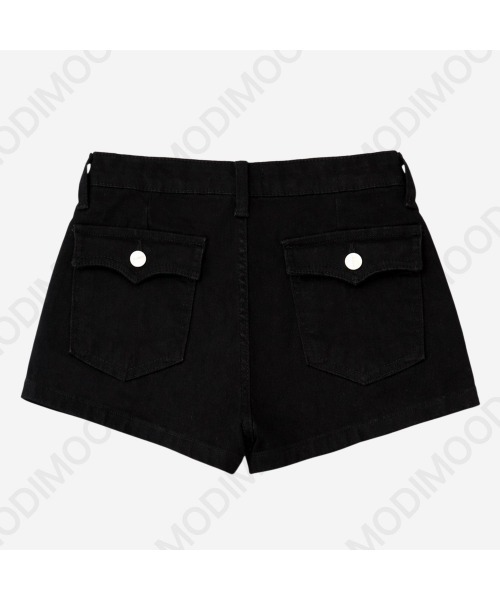 modimood パンツ フラップポケットローライズショートパンツ（骨盤