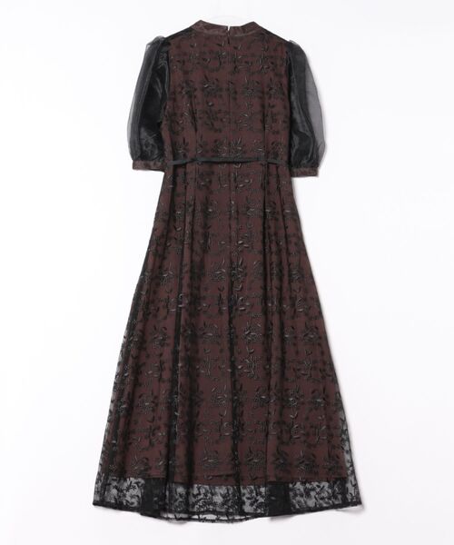 「PREFERIR」 半袖ワンピース LARGE ブラウン レディース_画像2
