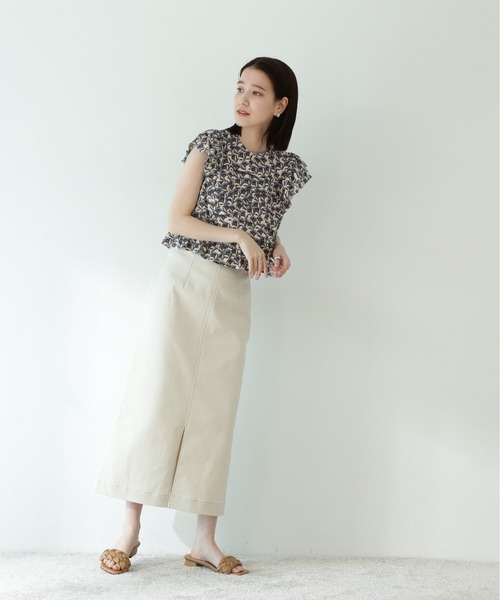 「N.(N. Natural Beauty Basic)」 ノースリーブブラウス MEDIUM ホワイト系その他 レディース_画像4