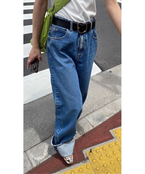 「BLACK BY MOUSSY」 デニムパンツ 25inch ブラック レディース_画像4