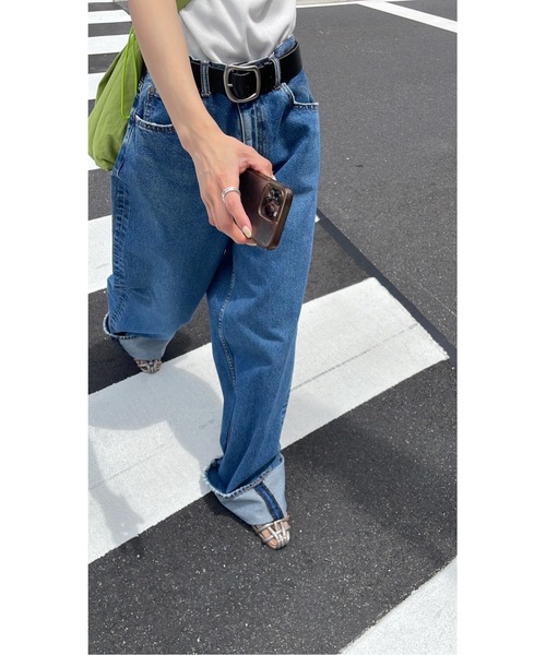 「BLACK BY MOUSSY」 デニムパンツ 25inch ブラック レディース_画像6