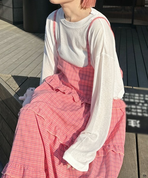 「Alley by w closet」 長袖カットソー FREE ブルー レディース_画像5