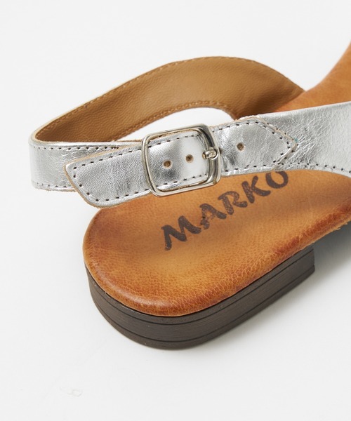 「collex」 「MARKO」フラットサンダル 37 シルバー レディース_画像9
