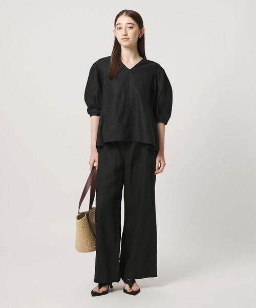UNITED ARROWS（ユナイテッドアローズ） ブラウス シャツ 半袖 リネン