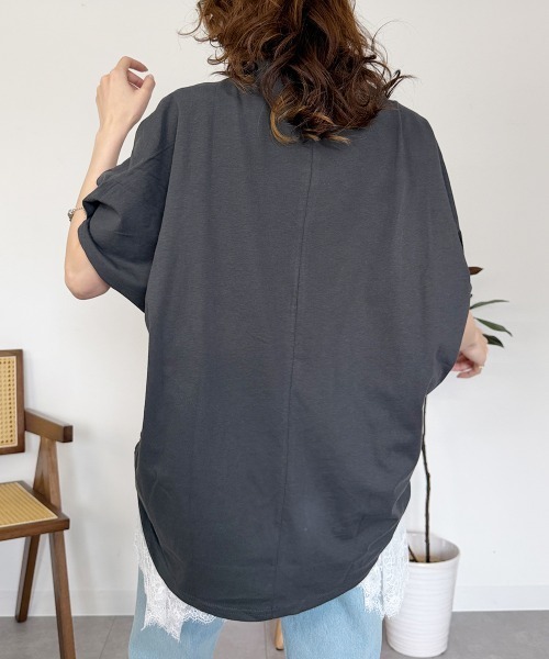 RCD tシャツ 半袖 バルーンスリーブ5分袖Tシャツ レディース