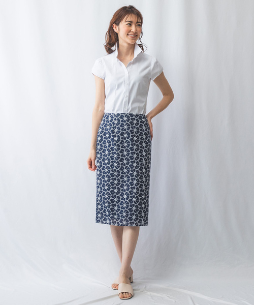 「NARACAMICIE」 半袖シャツ M ブルー レディース_画像6