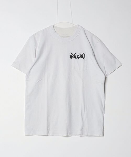 sacai（サカイ） Embroidery 半袖Tシャツ「KAWSコラボ」 2 ホワイト