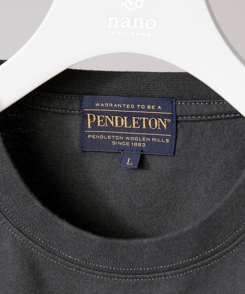 「PENDLETON」 長袖Tシャツ MEDIUM ブラウン メンズ_画像2