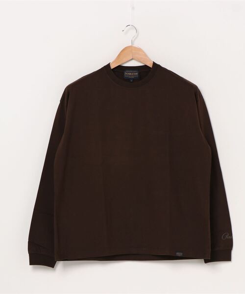 「PENDLETON」 長袖Tシャツ MEDIUM ブラウン メンズ_画像5
