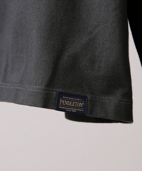 「PENDLETON」 長袖Tシャツ MEDIUM ブラウン メンズ_画像9