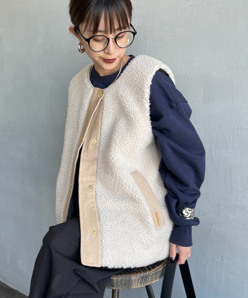 バブアーボアベスト Barbour（バブアー） ベスト ジレ DULSIE LINER テディフリース