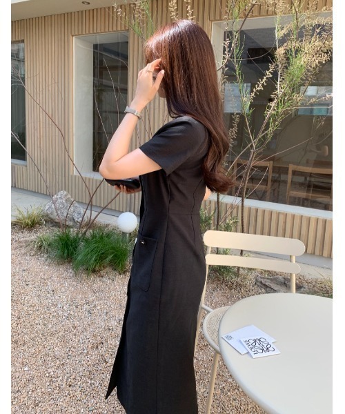 FAVORITO ワンピース 半袖 Vネックシャツワンピース : ZOZOTOWN Yahoo