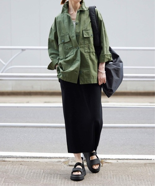「UGG」 フラットサンダル 24cm カーキ レディース_画像3
