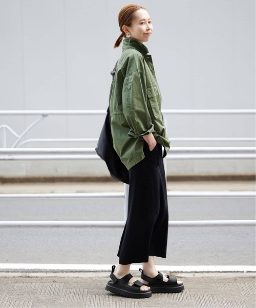 「UGG」 フラットサンダル 24cm カーキ レディース_画像5