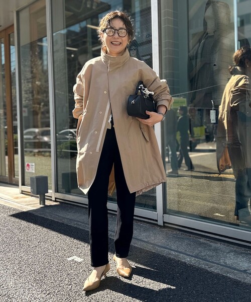 「NOLLEY'S」 イージーパンツ 34 ネイビー レディース_画像9