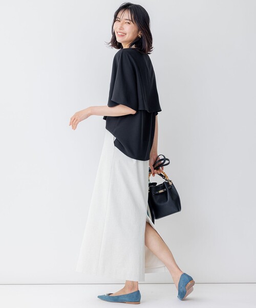「23区 L」 半袖カットソー 44 グレー レディース_画像8