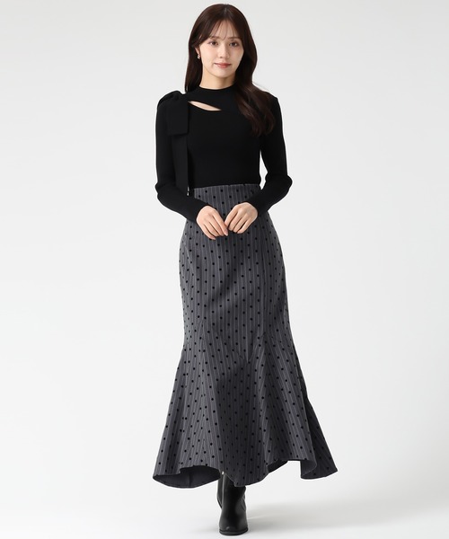 「31 Sons de mode」 フレアスカート S チャコールグレー レディース_画像5