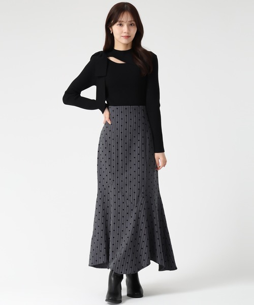 「31 Sons de mode」 フレアスカート S チャコールグレー レディース_画像6