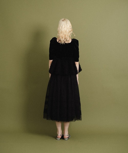 et.UNiVER ドレス Velour tulle Dress : ZOZOTOWN Yahoo!店 - 通販