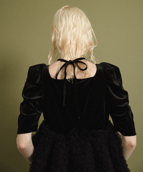 et.UNiVER ドレス Velour tulle Dress : ZOZOTOWN Yahoo!店 - 通販