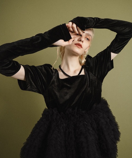 et.UNiVER ドレス Velour tulle Dress : ZOZOTOWN Yahoo!店 - 通販