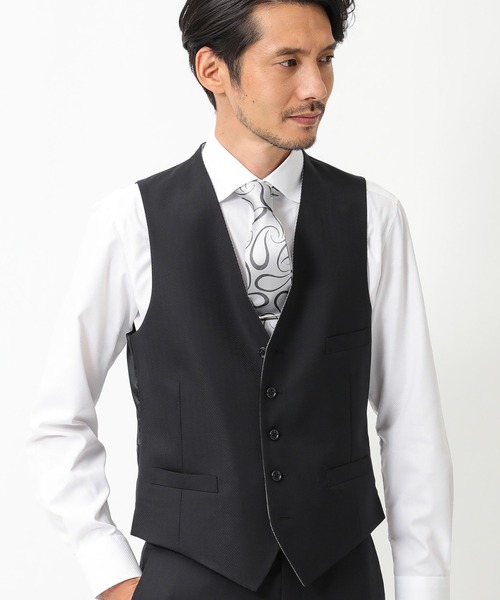 ラインの ベスト Paypayモール店 通販 Paypayモール スーツ Tw シャドーヘリンボーンスーツベスト Zozotown