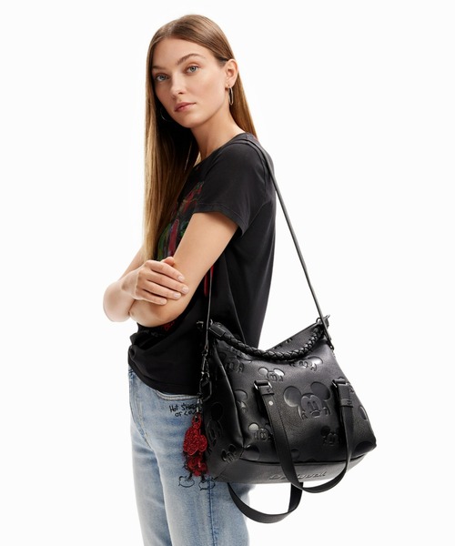 ミッキー•*¨*•.¸♬︎ Desigual バッグ ハンドバッグ ミッキーマウス ミドルバッグ