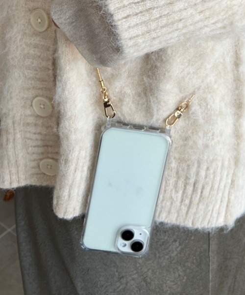 Me%（ミィパーセント） スマホケース クリアフック付きiPhoneケース15