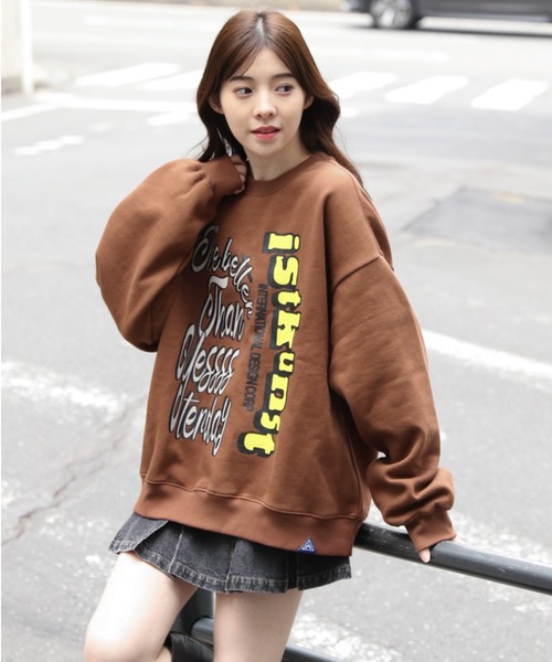 トレーナー スウェット 「UNISEX」ISTKUNST／ビンテージBIG プルオーバー(裏起毛)/イストクンスト/2984135 レディース メンズ ISTKUNST トレーナー スウェット 「UNISEX」ISTKUNST