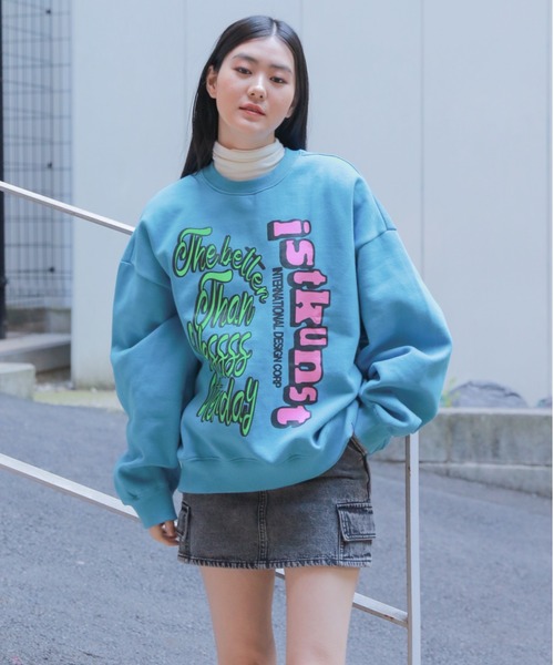 トレーナー スウェット 「UNISEX」ISTKUNST／ビンテージBIG プルオーバー(裏起毛)/イストクンスト/2984135 レディース メンズ ISTKUNST トレーナー スウェット 「UNISEX」ISTKUNST