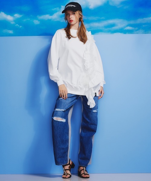 DOUBLE STANDARD CLOTHING ニットドッキングデニム DOUBLE STANDARD CLOTHING ジーンズ デニム デニムパンツ ニット