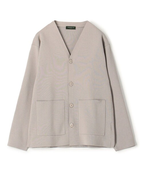 TOMORROWLANDポリエステルミラノリブ Vネックデザインカーディガン