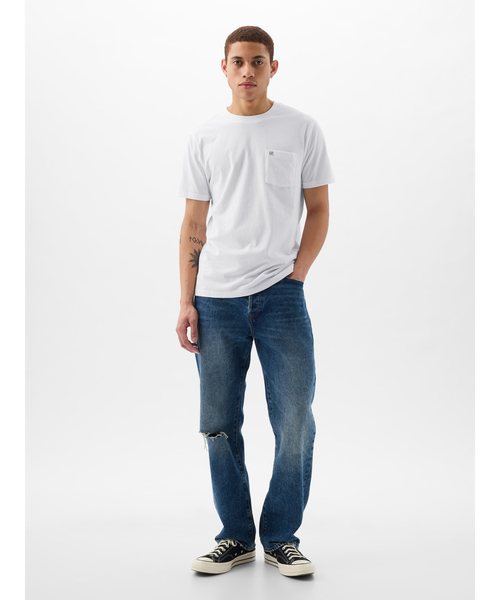 GAP（ギャップ） tシャツ オーガニックコットン ポケット Tシャツ(ユニ
