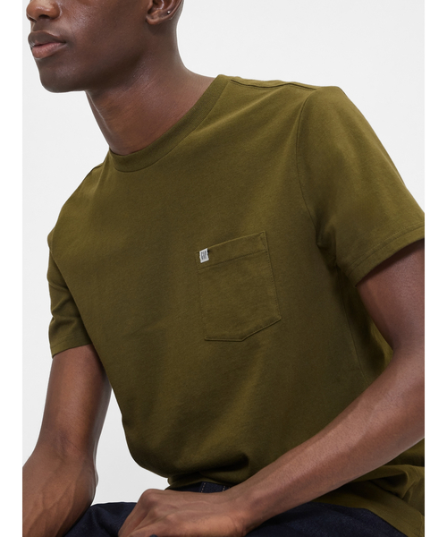【シェリー】A.P.C. / コットン クルーネック ポケットTシャツ FRUIT OF THE LOOM・BLUE BLUE オーガニックコットン 2パック