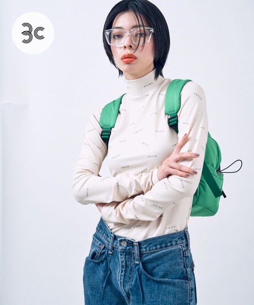 tシャツ cwtch　all-over LONG-SLEEVE Top レディース