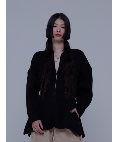 AMAIL アマイル ニット AMAIL（アマイル） ニット セーター Mix bulky hood knit レディース