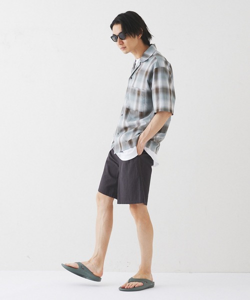 417 EDIFICE パンツ 「ZOZO限定」Seersucker utility shorts