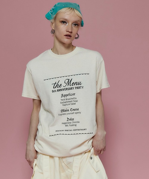 tシャツ 5th Anniversary Tee/5thアニバーサリーTシャツ「MAISON SPECIAL/メゾンスペシャル」 レディース