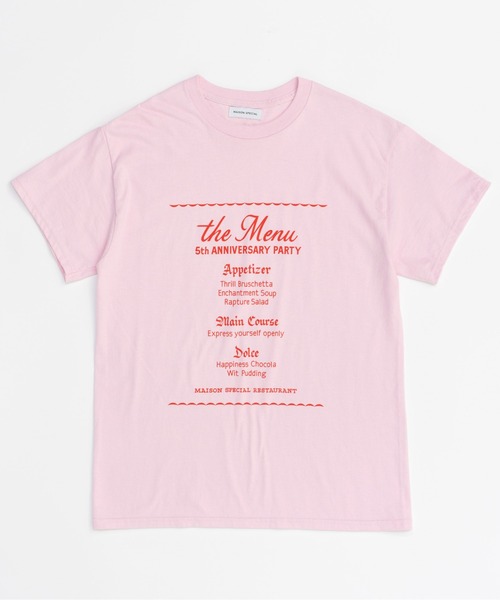 tシャツ 5th Anniversary Tee/5thアニバーサリーTシャツ「MAISON SPECIAL/メゾンスペシャル」 レディース MAISON SPECIAL tシャツ 5th Anniversary Tee/5thアニバーサリー