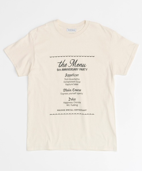 MAISON SPECIAL tシャツ 5th Anniversary Tee/5thアニバーサリー