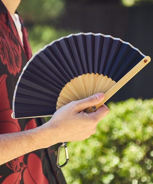 岩座 IWAKURA 扇子 うちわ 「岩座」地紐扇子 カラビナ付き : ZOZOTOWN