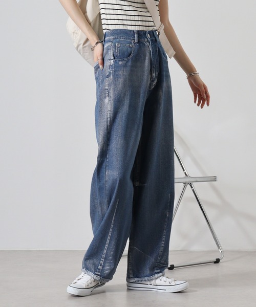 atONE（アットワン） ジーンズ デニム デニムパンツ 箔加工デニム