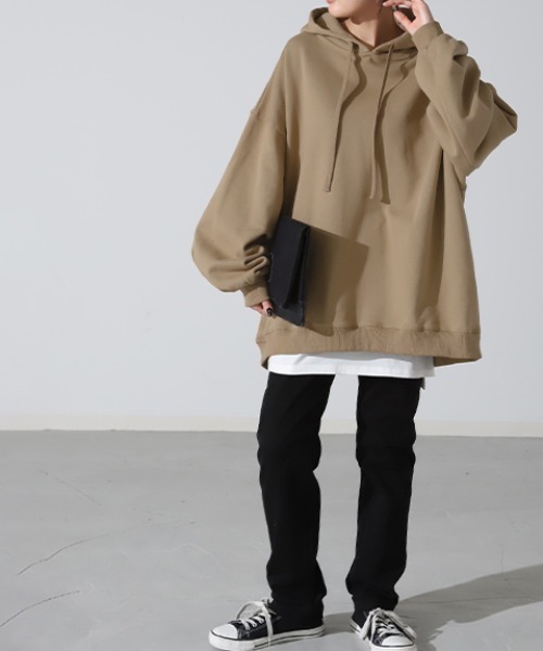 HUG.U（ハグユー） パーカー パフスリーブパーカー レディース