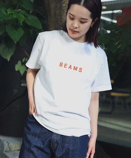 ホワイト ロゴ Tシャツ BEAMS tシャツ ロゴ Tシャツ 25SS メンズ レディース : ZOZOTOWN
