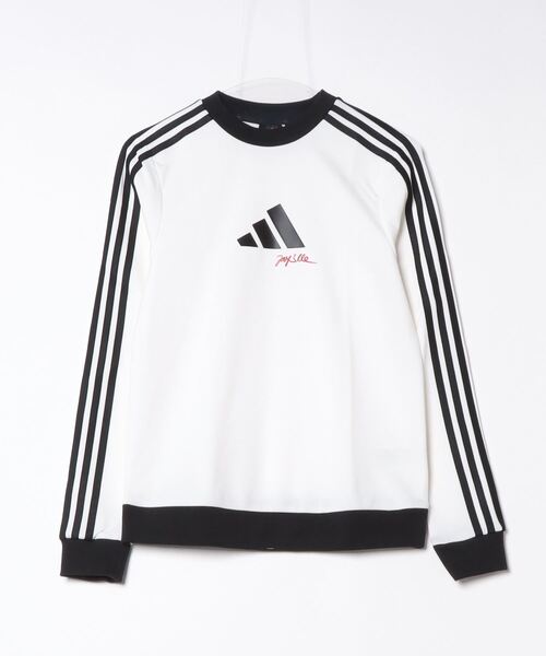 adidas tシャツ JAY3LLE スリーストライプス クルーネック 長袖