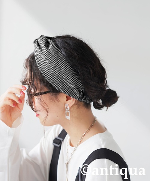 antiqua ヘアバンド 千鳥柄ターバン : ZOZOTOWN Yahoo!店 - 通販