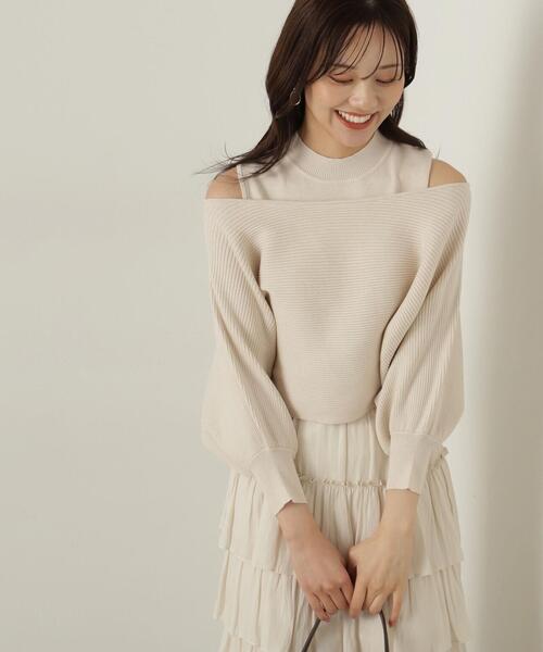 ニット セーター オフショルアンサンブルニット / 1214270916 レディース PROPORTION BODY DRESSING ニット セーター オフショル