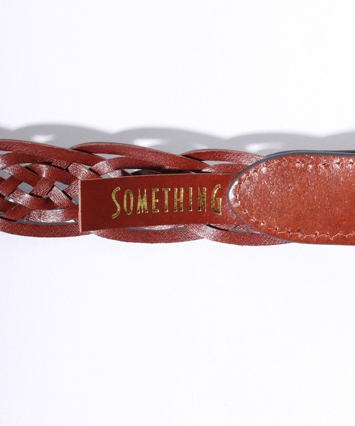 SOMETHING ベルト SOMETHING/サムシング 25mm メッシュレザー