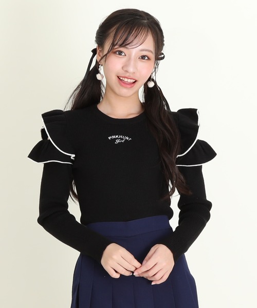 4／12まで値下げ！PATOU ピンク セーラーニット 紗栄子さん着用 パトゥ 4／12まで値下げ！PATOU ピンク セーラーニット 紗栄子さん着用