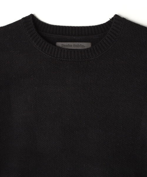 ニット セーター DankeSchon/ダンケシェーン/RV CREWNECK KNIT CHECKER レディース メンズ DANKE SCHON ニット セーター DankeSchon/ダンケシェーン/RV